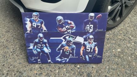 Seattle Seahawks Canvas Wall Art – Hasselbeck, Jones, Tatupu & More