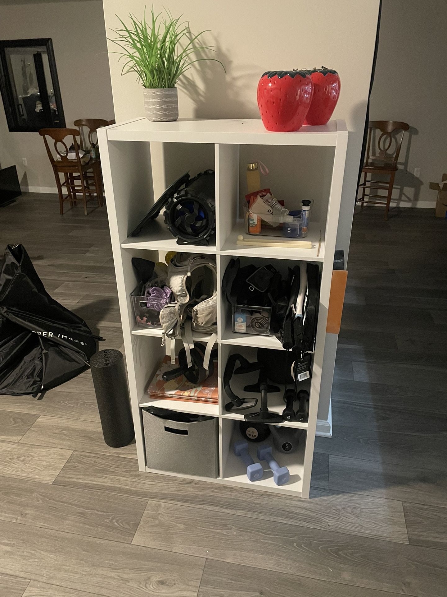 Shelf With Gym Equipment
