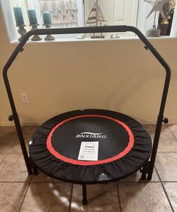 BNXIANG 450 LBS Rebounder Trampoline 40" w/ Handle for Adults ~ *LIKE NEW!*
