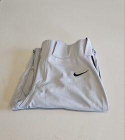 Nike Boys Vapor Select Baseball Pants in Gray/blk, Size XL