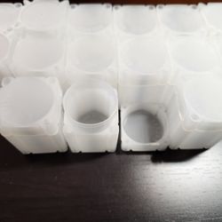 Square Archival Plastic Coin Tubes Lot Of 15