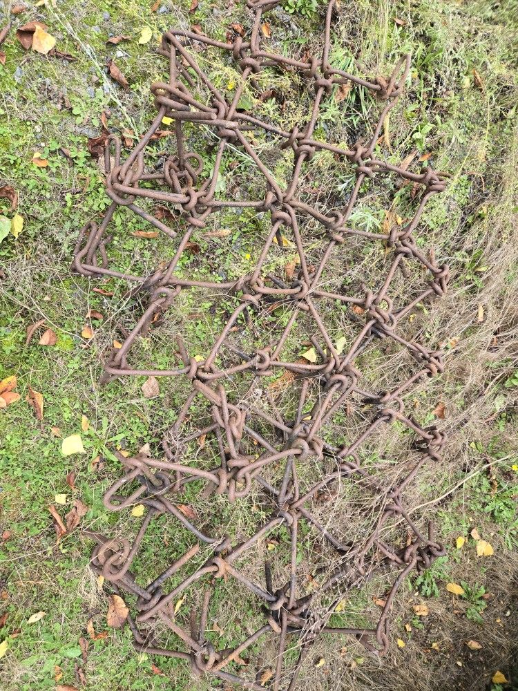 Two Steel Harrows