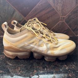 Nike VaporMax White Gold Women's Size 8.5