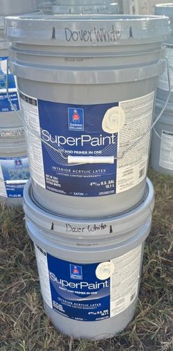 Paint Interior Satin(Dover White) Both Bucketa For $140