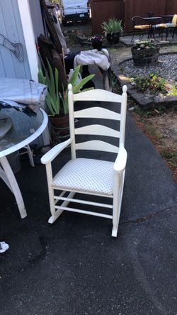 Rustic rocking chair shabby chic