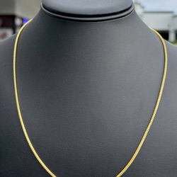 New Jewelry 14k yellow gold Franco necklace chain 20" 1.60mm width