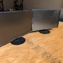 Dual 24" Asus Monitors