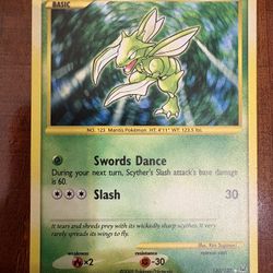 Pokemon Scyther 130/127 Platinum Base Set Secret Rare Holo HP 🍃
