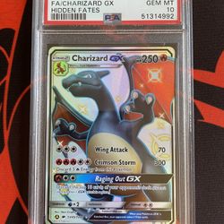 Pokémon Hidden Fates CHARIZARD PSA 10 Shiny Full Art