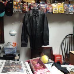 Black Leather Jacket Very Nice