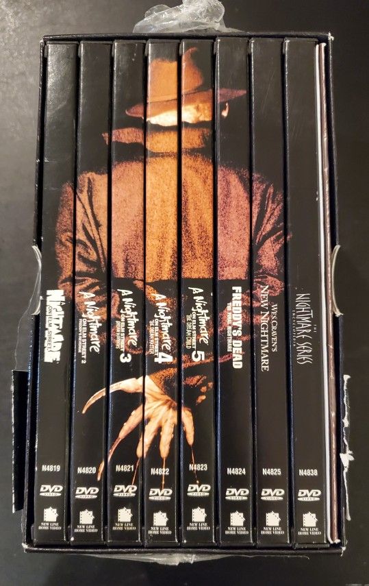A Nightmare on Elm Street – Complete 7-Film Box Set + TV Series + Booklet + 3D Glasses (Like New)