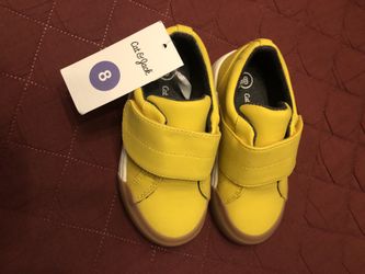 BRAND NEW W TAG SZ 8 YELLOW TODDLER BOYS SHOES SNEAKERS