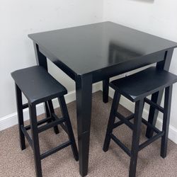 Bar Height Table With Two Chairs