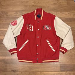 San Francisco 49ers Tommy Hilfiger Limited Edition Letterman's Jacket, No.85. Size Large