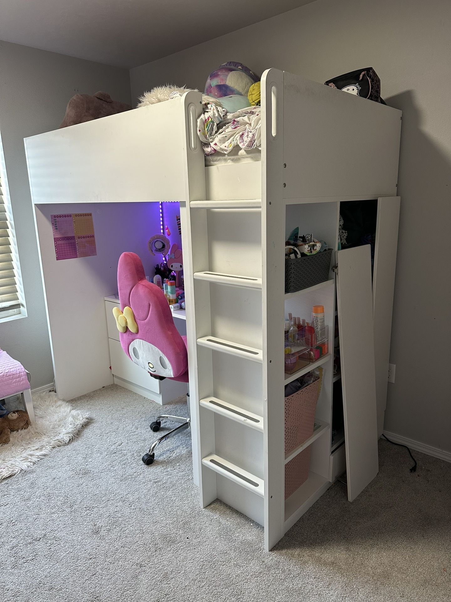 Loft Bed With Desk And Storage 
