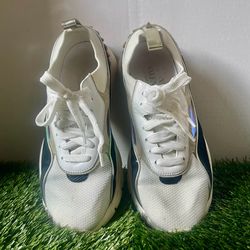Valentino White Sneakers with Iridescent Detail