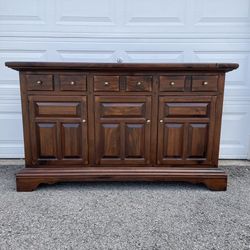 Vintage Ethan Allen Sideboard Buffet Server Cabinet