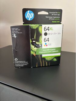 HP 64 XL Color & Black Printer Cartridges