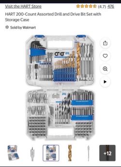 HART 200-Count Assorted Drill and Drive Bit Set with