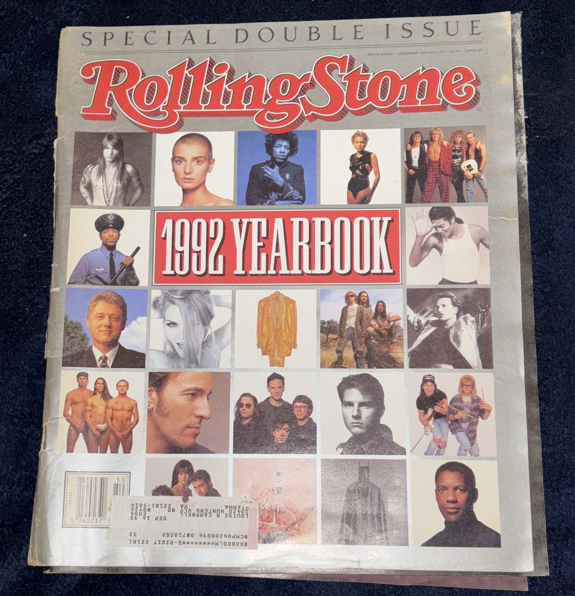 Vintage Rolling Stone 1992 Yearbook Special Double Edition magazine 