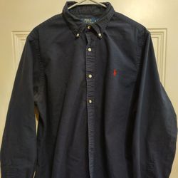 🐎Polo Ralph Lauren Button Down Shirt XL Preowned Classic Fit BG24