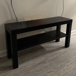 Black wood tv stand 