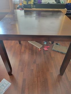 Solid wood dining table