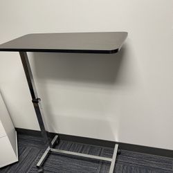 Adjustable Side Table/ Standing Desk W/ Wheels $65