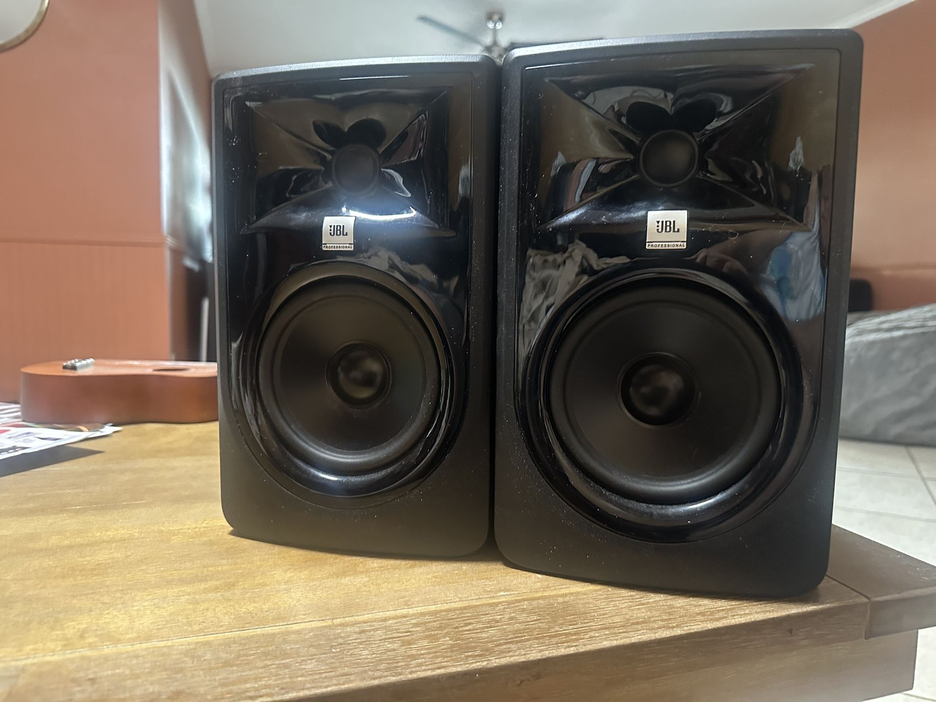 (2) JBL 305P Studio Monitors