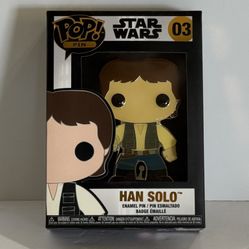 03 Han Solo Pop Pin Funko Star Wars NEW IN BOX