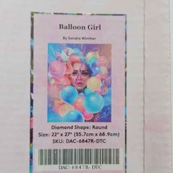 Balloon Girl ( Diamond Art Kit)
