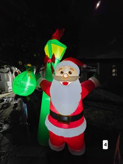 Inflatable Santa Claus Christmas Yard Decoration