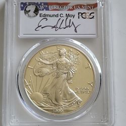 1999 SILVER EAGLE    Hand SIGNED 