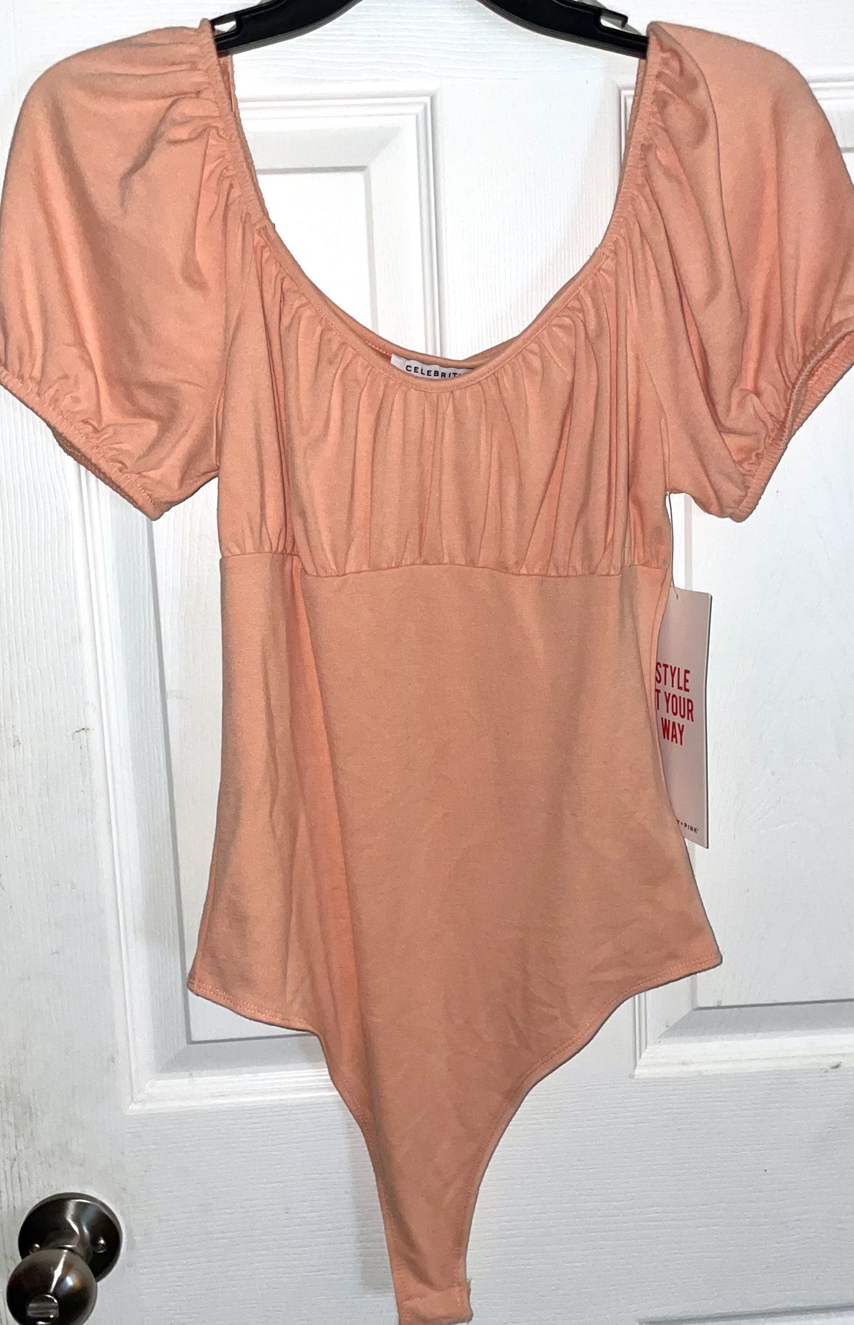 peachy bodysuit