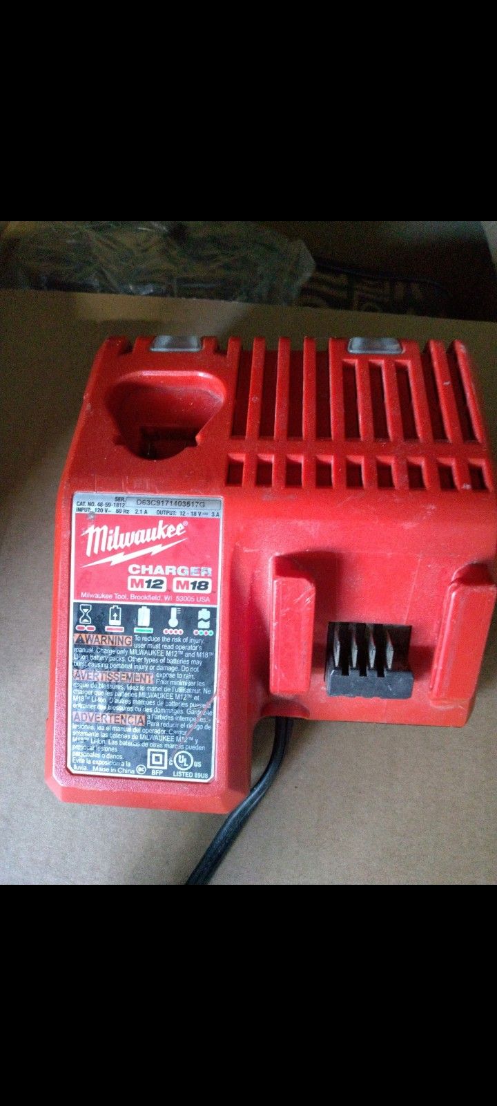 Milwaukee Charger.