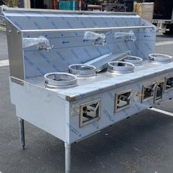 NSF 5 hole Chinese Wok Range made USA