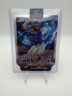 Luisangel Acuña Topps Chrome Stella Nova RC Card