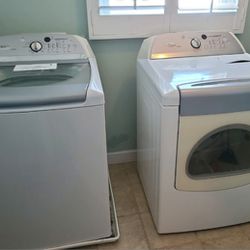 Whirlpool Commercial, large washer and dryer.