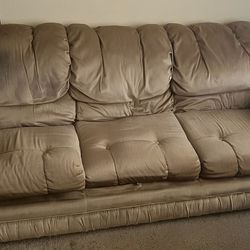 2pc Gray Sofa Set 
