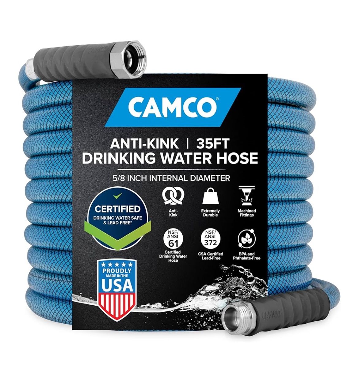 Camco TastePURE 35-Foot Premium Camper/RV Drinking Water Hose
