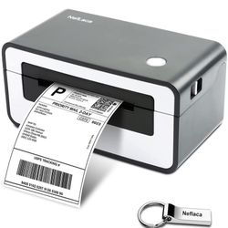 NefLaca Thermal Label Printer,4x6 High Speed USB Shipping Label Printer Commercial Direct Thermal Label Maker