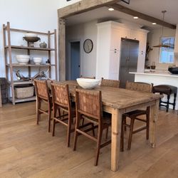 Real Leather Dinning Chairs Solid Wood Set Of 10