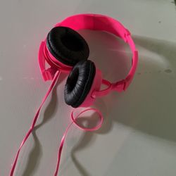 Pink Headphones 