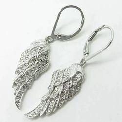 Gold Plated Earrings With Tiny Crystals