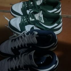 Vintage navy and michigan state dunks