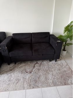 Convertible Sofa Bed , Recline Chair and USB
