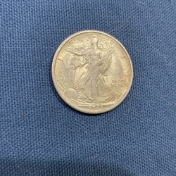 Silver 1943 /S Walking Liberty Half