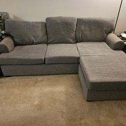 Sofa and Loveseat - Living Spaces Hampstead Graphite