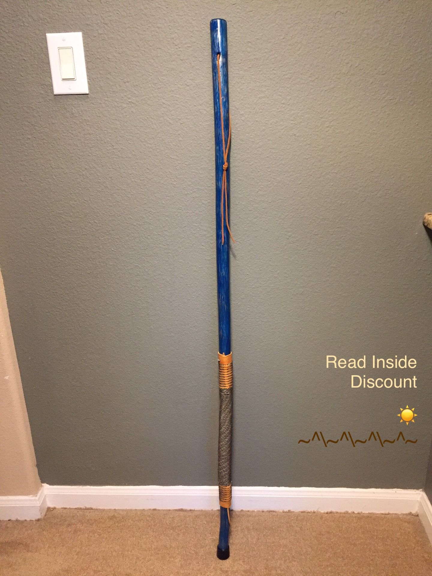 Yucca Hiking Stick In Midnight Blue