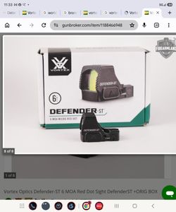 Vortex defender st 6 moa (open box) never used